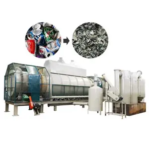 Environmental UBC Cans Decoating Machine Continuous Biomass Coal Making Equipment