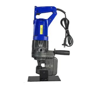 MHP-20 Electric Hydraulic Punching Machine Circle Eyelet Steel Aluminum Thin Metal Hole Puncher Tool Round Corner
