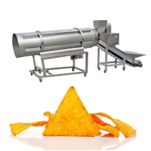 Automatic Potato Chips Single Drum Flavoring Machine