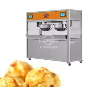 Automatic Professional Caramel Popcorn Maker Machine De Popcorn High Productivity