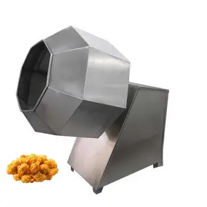 KLS Drum Seasoning Machine Octagonal Fried Food Potato Chips Machine Snacks Seasoning Machine