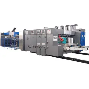 2/3/4 Color Flexo Automatic Pizza Box Carton Box Packaging Making Machine