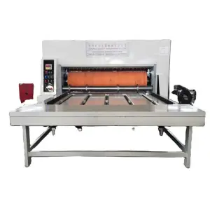 Semi Automatic Flexo Printing Machine 2 3 4 Color Printer Slotter Die Cutter Machine