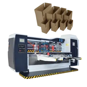 Corrugated Cardboard Carton Box Automatic High Speed Printing Die Cutting Slotting Machine