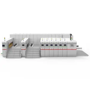 Vacuum Transfer Fully Automatic Slotting Die Cutting Flexo MultiColor Carton Box Printing Machine