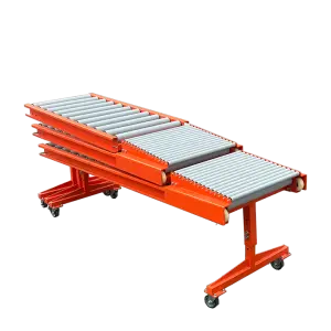 Flexible Container Offloading Roller Conveyor Material Handling Equipment