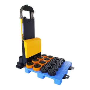 TZBOT Laser Navigation 1500kg Load Agv Slam Forklift with PLC Control for Warehouse Material Convey