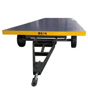20 Ton Heavy-Duty Industrial Transport Flat Platform Full Low Bed Trailer Material Handling Equipment