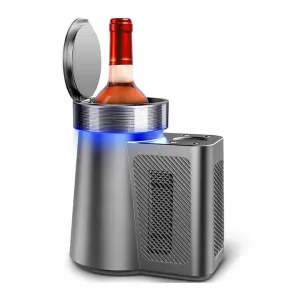 Electronic Fridge Digital Wine Bottle Chiller Portable Wine Cooler Champagne Cooler Drink Cooler