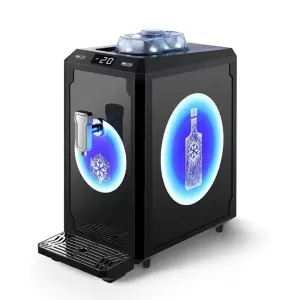 Led logo Mini Portable Whisky Vodka Shot Wine Chiller Single Bottle Liquor Beverage Cooling Machine