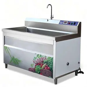 Commercial High Efficiency Stainless Steel Fruit and Vegetable Disinfection vortex Fruit Washing Machine