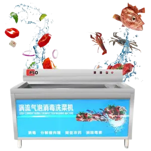 Commercial 100-200Kg/H Carrot Potato Fruit Ozone Washer Cabbage Vegetable Washing Machine Cleaning Machine