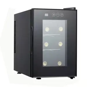 16L 6 Bottles Commercial Electric Red Wine Automatic Refrigerator Wine Cooler Portable Wine Dispenser