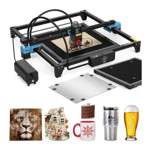 20W High Speed Laser Engraving Machine 418*418mm Desktop Diode Portable CNC Laser Cutting Engraver