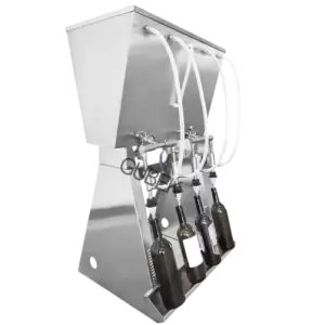 automatic 6 nozzles pump feeding Multi-liquids Wine Juice Whisky Bottle dispensing filling machine