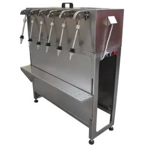 6 Heads Semi Automatic Liquor Wine Alcohol Water Bottle Filler with Pump