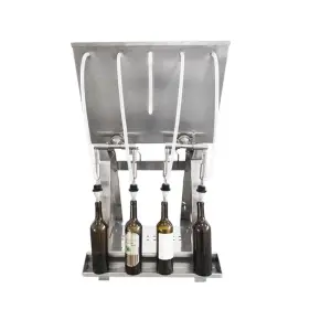 TOWIN 4 Spout Gravity Filling Machine for Wines, Spirits and Fruit Juices in to Glass or Plastic Bottles
