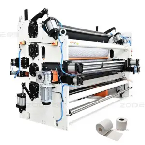 Toilet Tissue Paper Making Machine Automatic Toilet Tissue Roll Slitting and Rewinding Making Machine