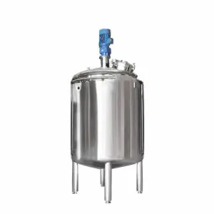 Stainless Steel 304 1000L White Glue Vacuum Mixer, Homogenizer, Paste Heating Mixing tank With Agitator