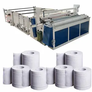Toilet Paper Roll Making Machine Small Roll Kitchen Embossed Toilet Paper Rewinding Machine  Toilet Paper Machine