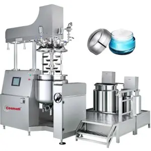 10L Cosmetic Mixing Tank Small Vacuum Emulsifier Homogenizer Mixer