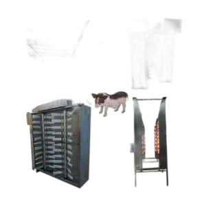 Easy Operation Pig Slaughter Line / Pig Slaughter Equipment Pulley Hook / Pig Dehairer and Scalding Machine