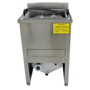Commercial SUS 304 Potato Chips Basket Deep Fryer/Small Scale Frozen French Fries Frying Machine