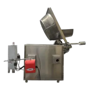 Peanuts Foods Frying Automatic Batch Fryer Peanut Stir-frying Machine