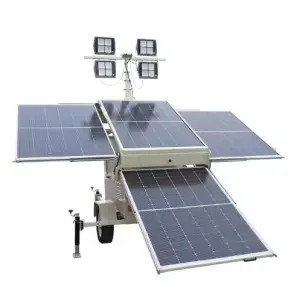 Outdoor Emergency Equipment Portable Solar Light Tower Mobile Building Construction LED Light Tower
