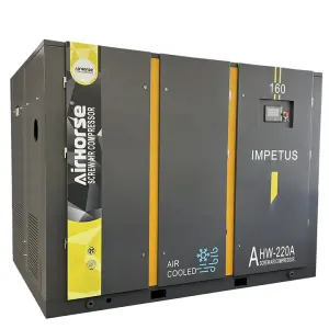 Oil Free 37KW 55KW 90KW 160KW 220KW 10 Bar 100% Oil-Free Inovance Inverter Screw Air Compressor