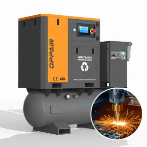 4-In-1 Stationary 15Kw Industrial 125psi Trial Screw Air Compressor 16Bar Air Compressor for Fiber Laser Cutting Machine