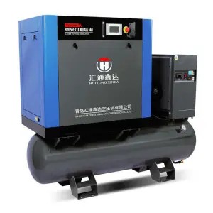 15kw 16bar Industrial Screw air Compressor with tank and Dryer for Fiber Laser Cutting Machine