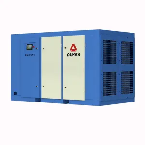 132Kw 50Hp Industrial Class Silent PM VSD Two Stage Lubricated Screw Air Compressor
