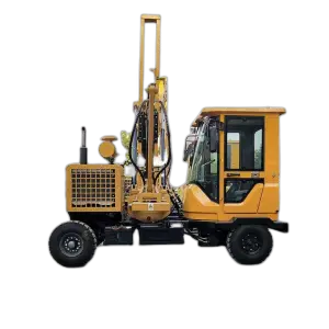 PLE Hydraulic Small Loader Type Highway Road diesel Hammer Guardrail Fence Pile Driver Machine