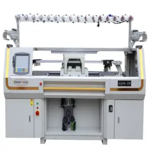 Fully Computerized 3 System Flat Shoe Upper Knitting Machine With Rynen System