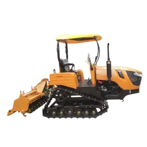 90HP Rubber Track Farm Tractor with Rotary Tiller