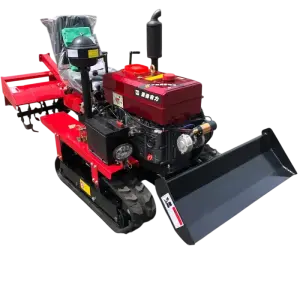 Diesel Engine Rotary cultivator mini crawler tractor
