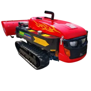 Agricultural Rubber Track Small Crawler Tractor Mounted Cultivator, Rotary Tiller, Rototiller, Rotovator