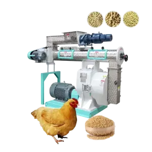 YUDA Poultry Farming Feed Pellet Production Line Equipment Core Bearing Poultry Feed Equipment