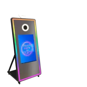 Mirror Photo Booth with Printer and Camera - Selfie Digital Magic Mirror Party