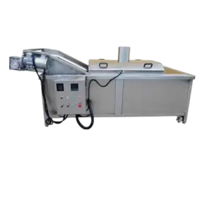 Gas Frying Machine and Conveyor Fryers Automatic Gas Deep Fryers Making Fried Snacks Food