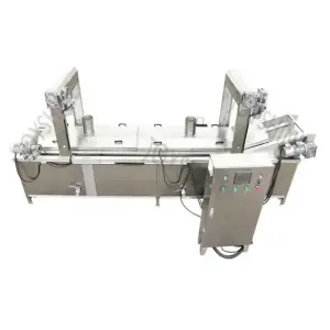 Potato Fryer Machine Commercial peanuts Frying Machine Continuous Fryer Machine