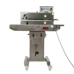 CBS-1100H Semi Automatic Horizontal Vertical Continuous Band Plastic Container Sealing Machine