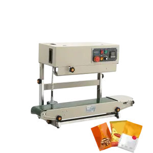 CE Certification Vertical Continuous Film Band Sealer Sealing Sealer Machine With Printing Machine