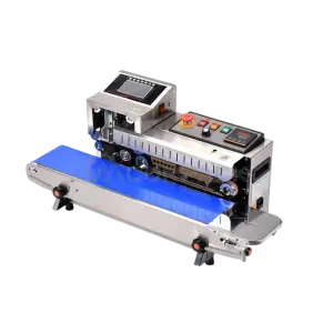FR-1600-SS Sealing Machine Automatic Biscuit Bakery Plastic Bag Inject Printer Sealing Machine