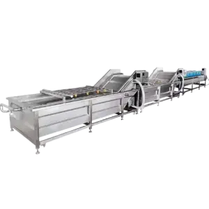 Automatic Vegetable Fruit Processing Vegetable Fruit Sorting Cutting Washing Blanching Drying Processing Vegetable Washing Line