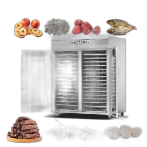 Industrial Food Dehydrator 16 Tray Drying Oven Steel Lab Fruit and Vegetable Dryer Dehydration Machine