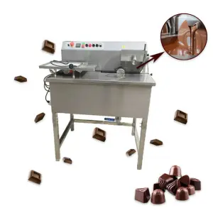 Small Commercial Cocoa Processing Spread White and Dark Chocolate Making Production Melt Machine for Home Use