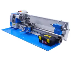 100W Small Extended Manual Metal Processing Lathe Machine for House Use and DIY