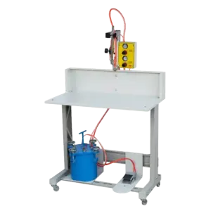 Manual Shoe Cementing Gluing Machines Leather Shoe Upper Cold  Melt Adhesive Glue Spraying Machine